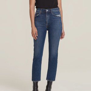 Agolde High Waisted Straight Leg Jeans